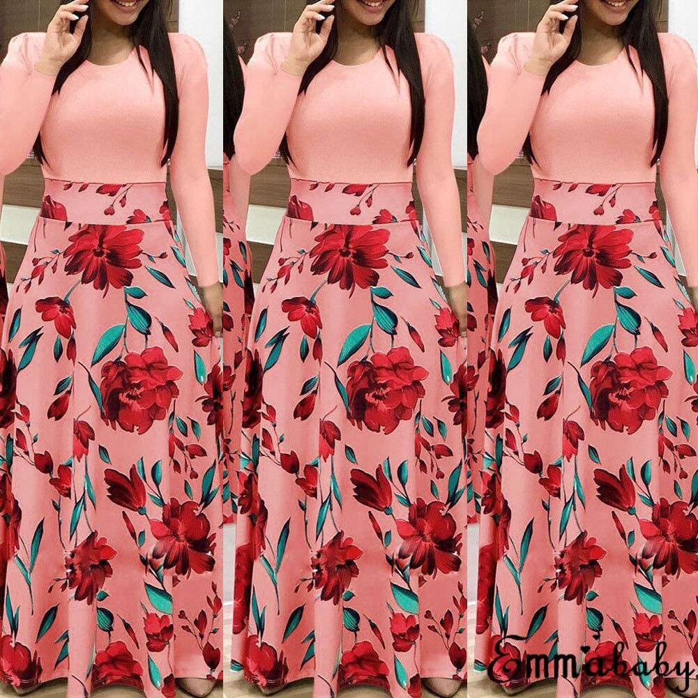 Đầm Maxi thiết kế dài phong cách Boho cổ điển cho nữ