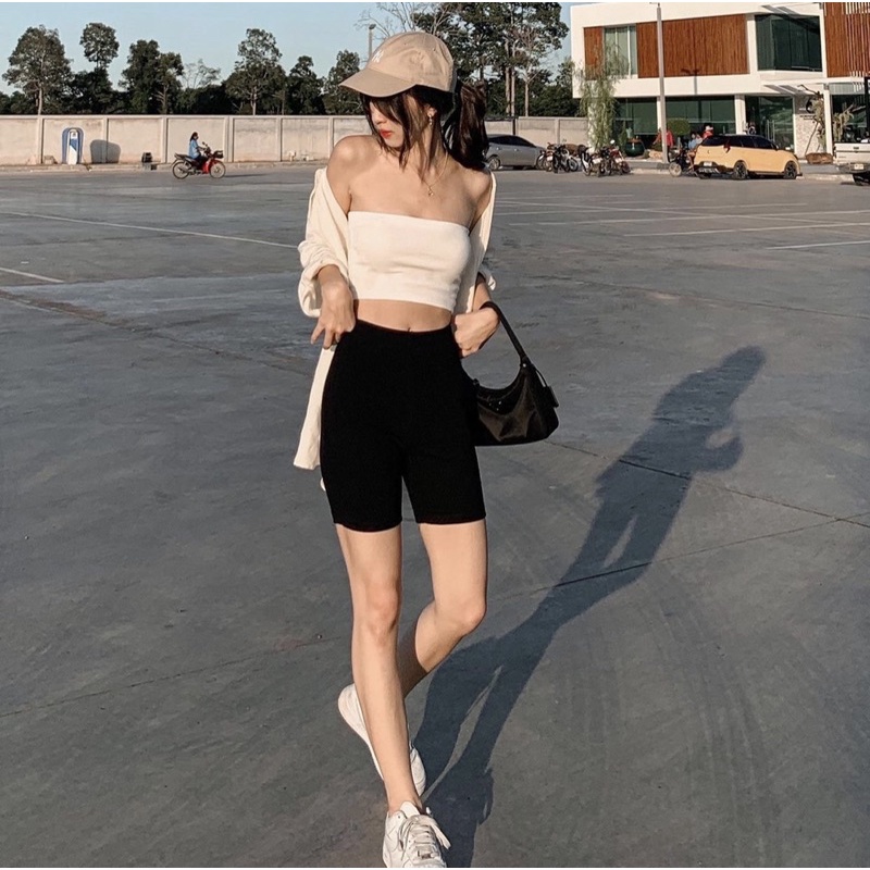 Quần biker short bo gân dày dặn co giãn tốt ( mẫu mới)