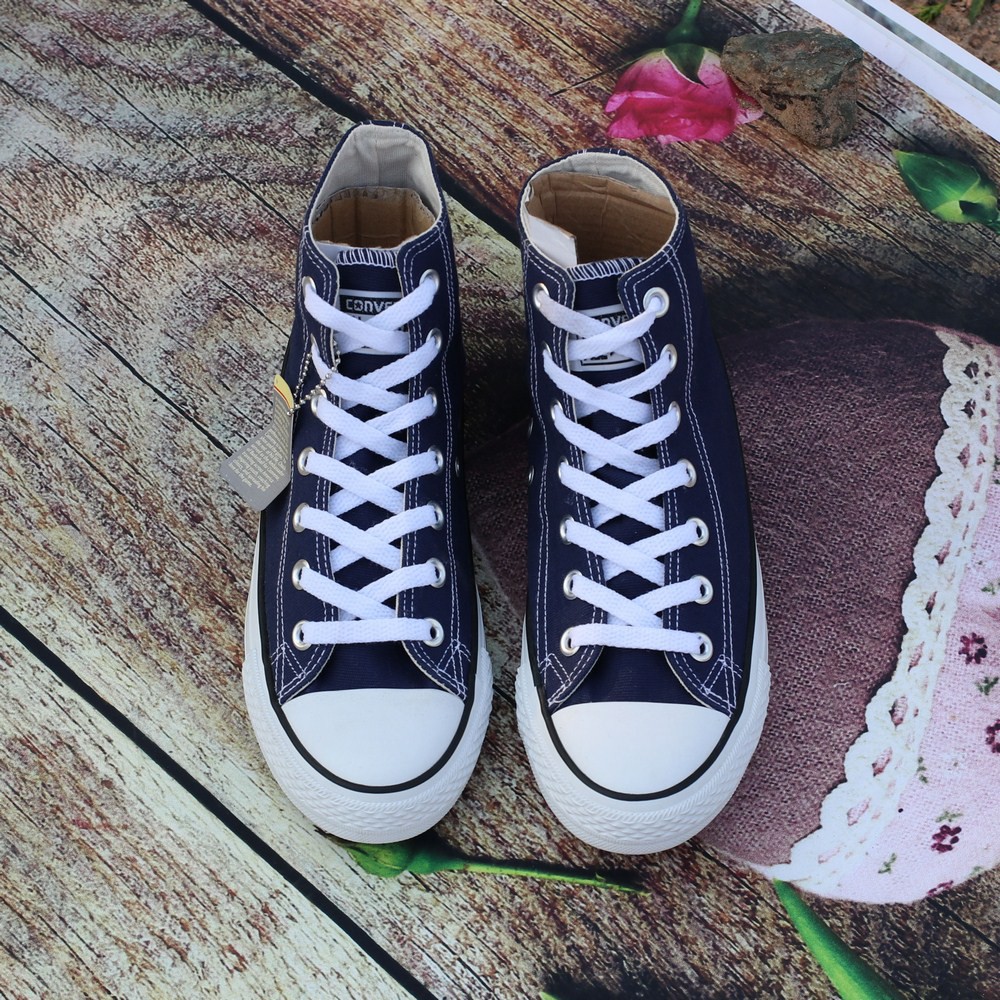 Giày Sneake r Cổ Cao Xanh Đậm Nam