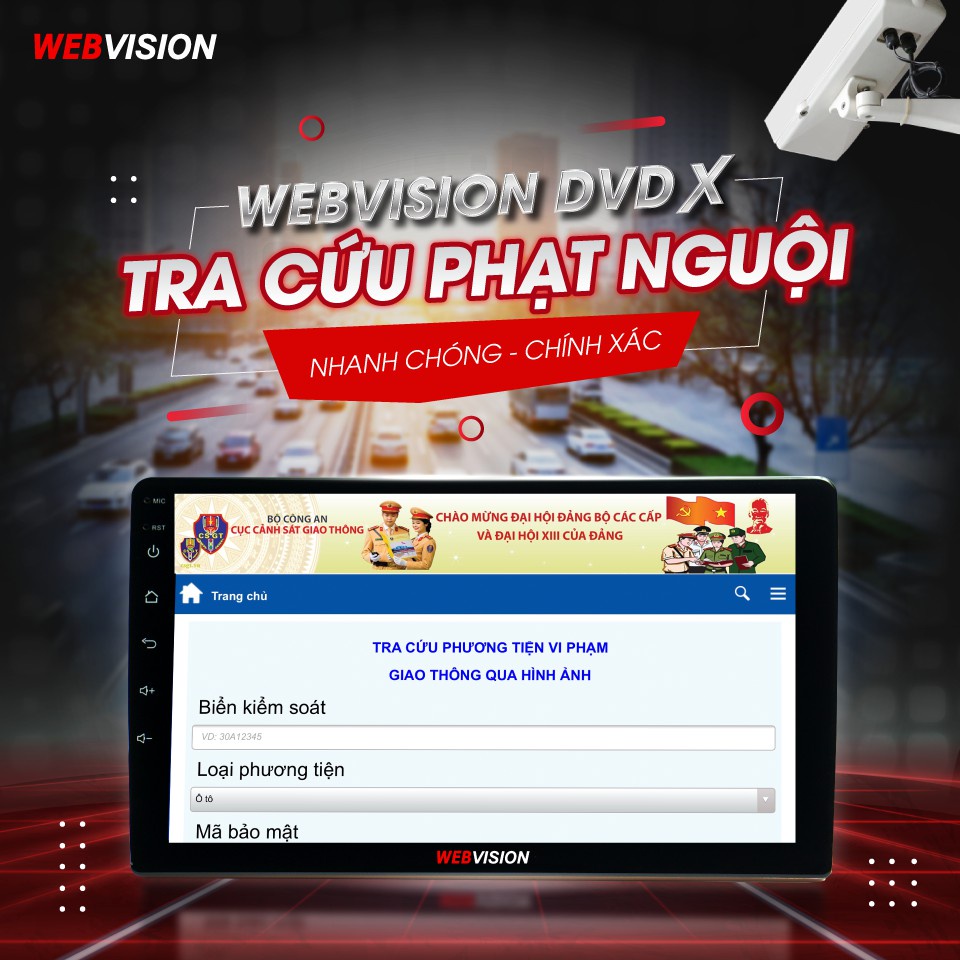 Màn hình DVD android cho ô tô, Webvision DVD X8, điều khiển bằng giọng nói, ROM 64GB | BigBuy360 - bigbuy360.vn