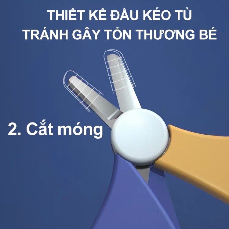 Bộ bấm móng tay cho bé, cắt móng tay cho bé sơ sinh an toàn.