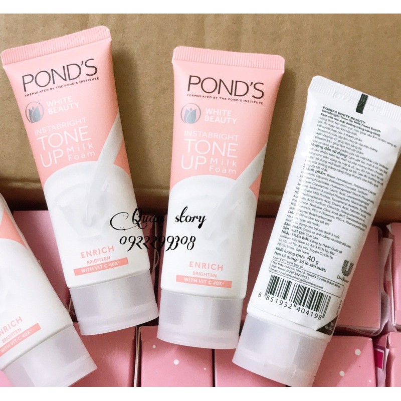 Kem sữa rửa mặt dưỡng trắng nâng tông Pond's White Beauty 40g