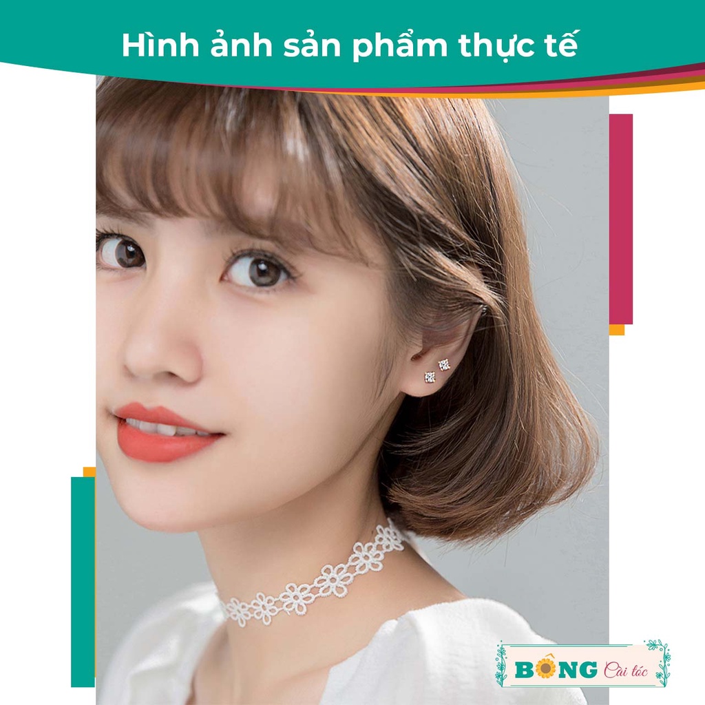Bông tai titan unisex hạt đá Zircon 3mm phong cách Hàn Quốc, thép y tế không gỉ BT90 - khuyên tai BÔNG Cài Tóc