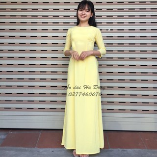 ÁO DÀI TRƠN LỤA NHẬT 2 TÀ