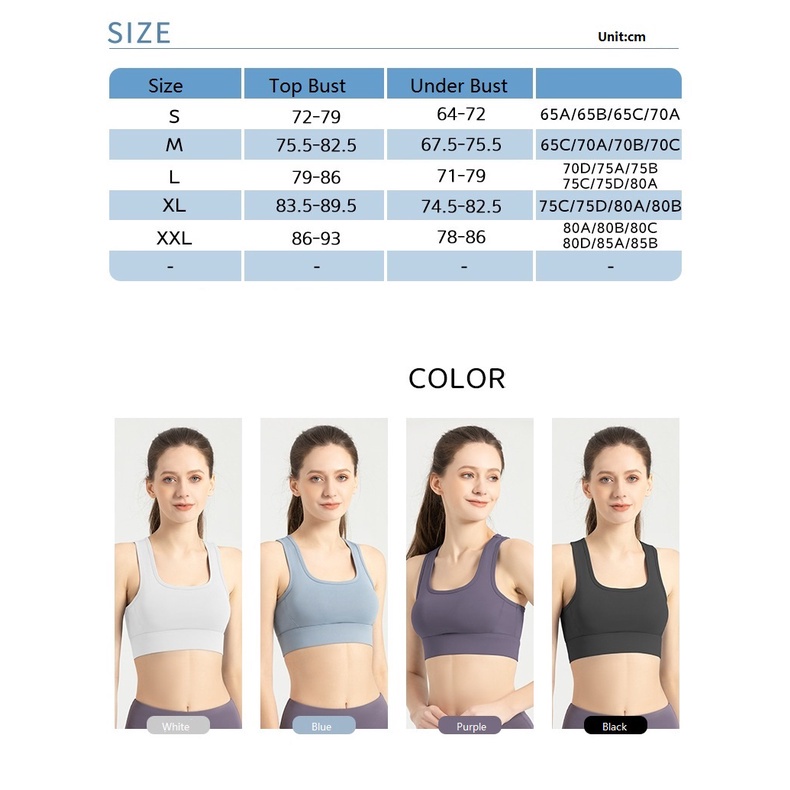 Áo bra tập gym yoga cao cấp có mút ngực chống sốc GEPO GP204