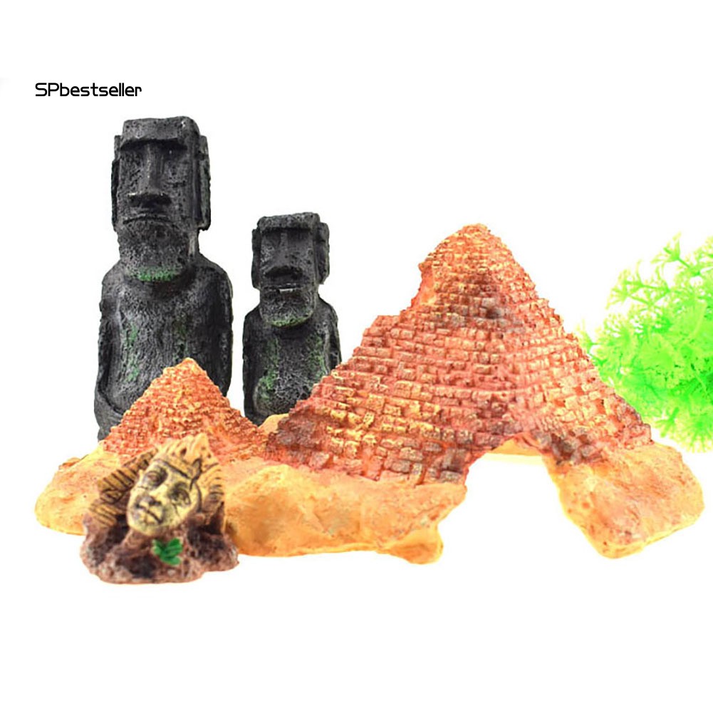 Mô hình tượng đá đảo phục sinh dùng trang trí bể cá cảnh