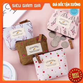Túi nữ - ví mini canvas đựng tiền tiện ích siêu hot