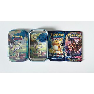 Hộp thiếc 2 gói thẻ bài Pokémon TCG: Mini Tin kèm coin