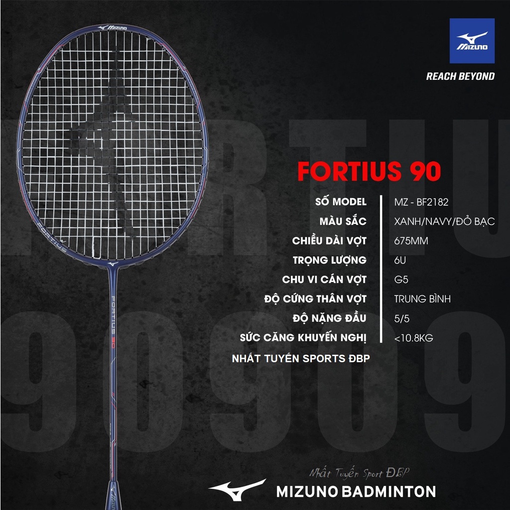 Vợt cầu lông Mizuno Fortius 90 - 6U