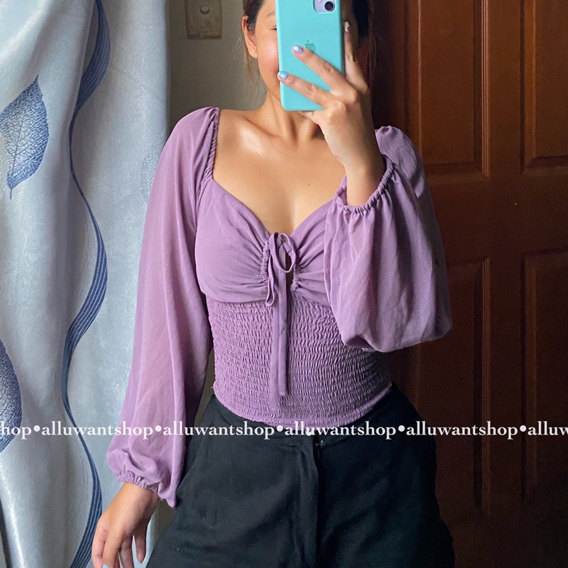 Áo voan cột ngực Love Tree VNXK