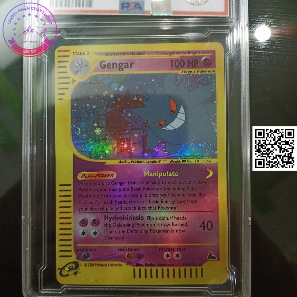 Lá Gengar h9 h32 game Nitendo năm 2003 Pokémon bóng ma tiến hóa cấp 3 1459 d7