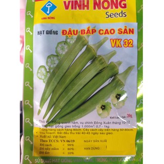 Hạt giống Đậu bắp 20g