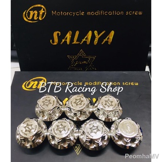 ▼✟Ốc nắp nhớt Salaya khắc logo cho các dòng xe Honda - Yamaha