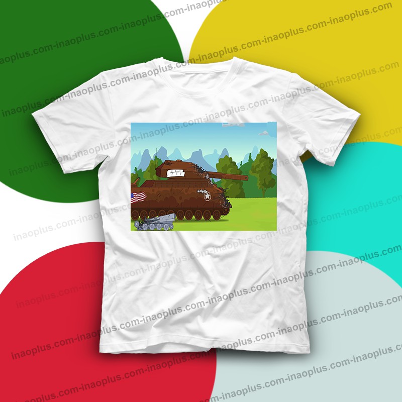 In áo hình xe tăng-Cuộc đấu tay đôi của những con chuột lớn-áo phim hoạt hình xe tăng