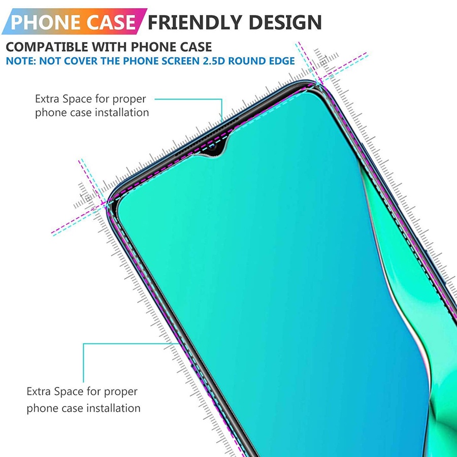 Kính Cường Lực Bảo Vệ Màn Hình Cho OPPO F9 F11Pro A5S A12 A31 A15 A15S A16 A16K A54 A55 A74 A91 A92 A93 A95 A94 A33 A52 A53 A5 A9 2020 Reno 3 4 5 6 6Z 7 7Z