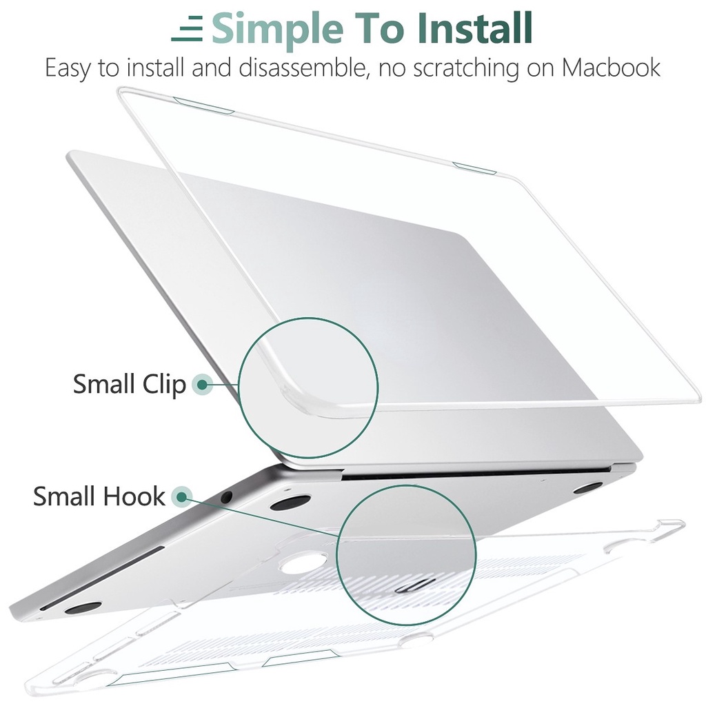 Ốp Điện Thoại Cứng Trong Suốt Cho MacBook Pro Air M2 M1 2022 2020 A2681 A2338 A2337 A2179 A1932 Pro14 / 16 M1 2021 A2442 Retina A1708 A1706 A2251 A2159 A1502 Air13 A12 13