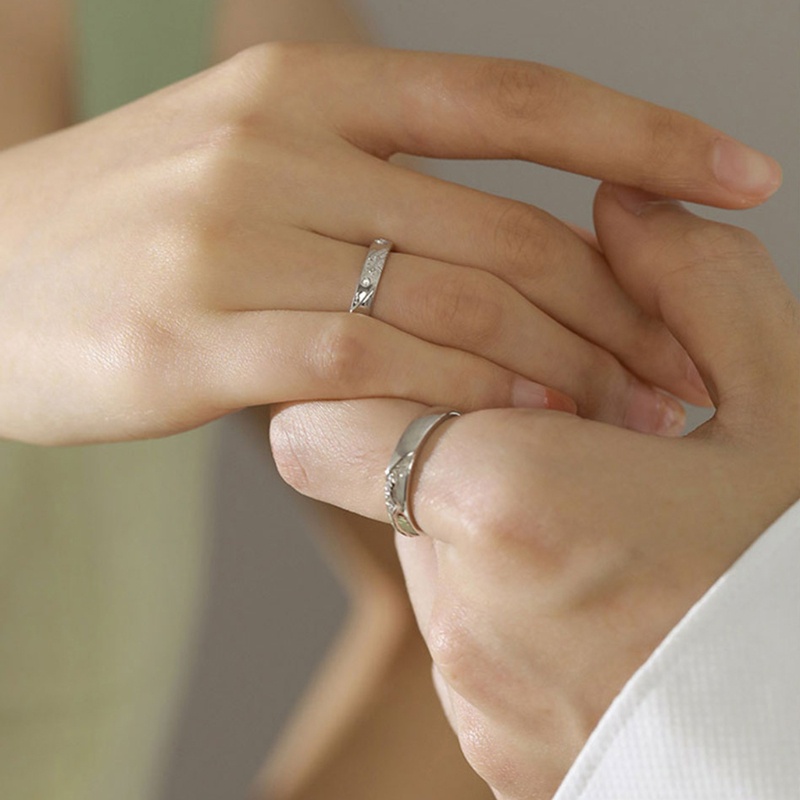 Set 2 nhẫn đeo tay kim loại kết hợp nhiều kiểu dáng