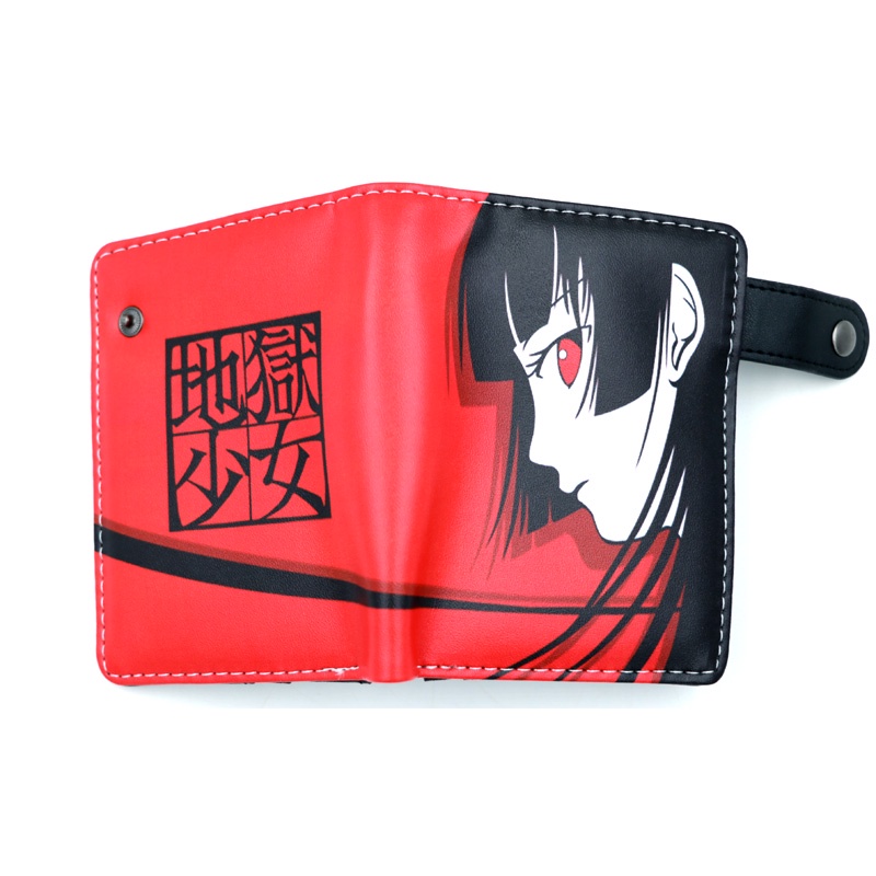 Ví ngắn gập đôi in hình Anime Thủ Lĩnh Thẻ Bài Kinomoto Sakura kỹ thuật số có nút