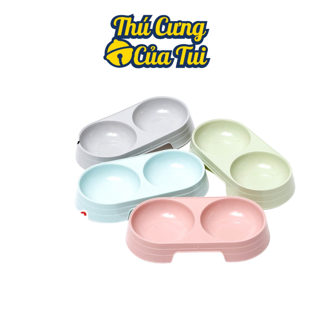 Bát Ăn Đôi Nhỏ Cho Chó Mèo Con - Thú Cưng Của Tui