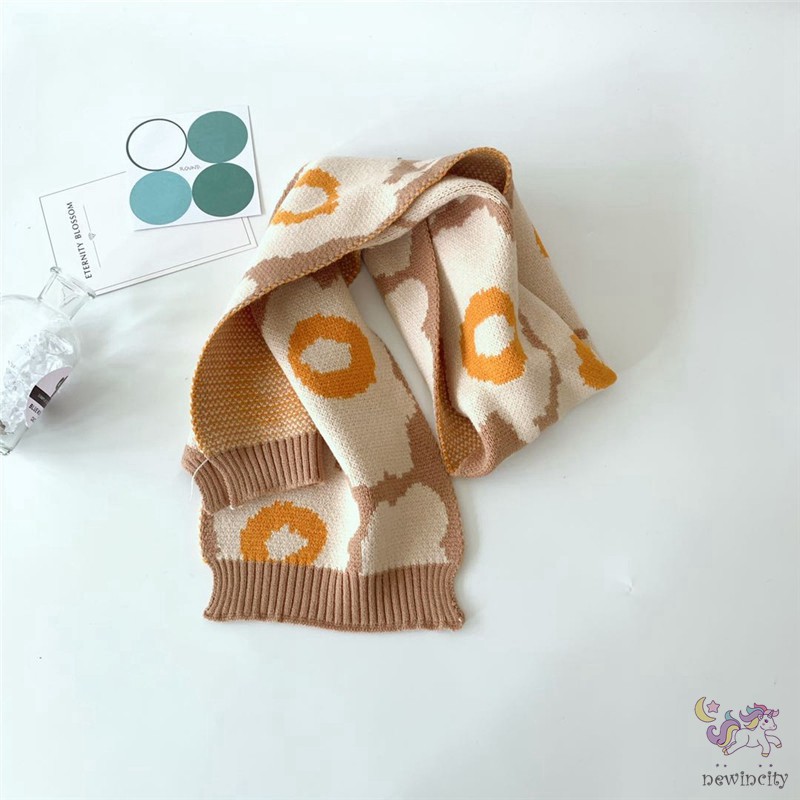 Khăn Choàng Cổ Giữ Ấm Phong Cách Hàn Quốc Cho Bé