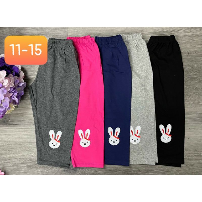 Quần legging lửng bé gái size đại chất cotton co dãn đẹp mát