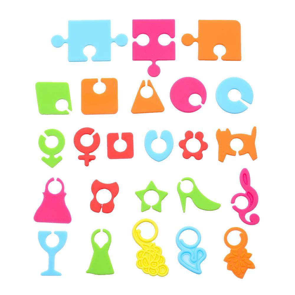 LANSEL Set 24 Thẻ Đánh Dấu Ly Rượu Bằng Silicone