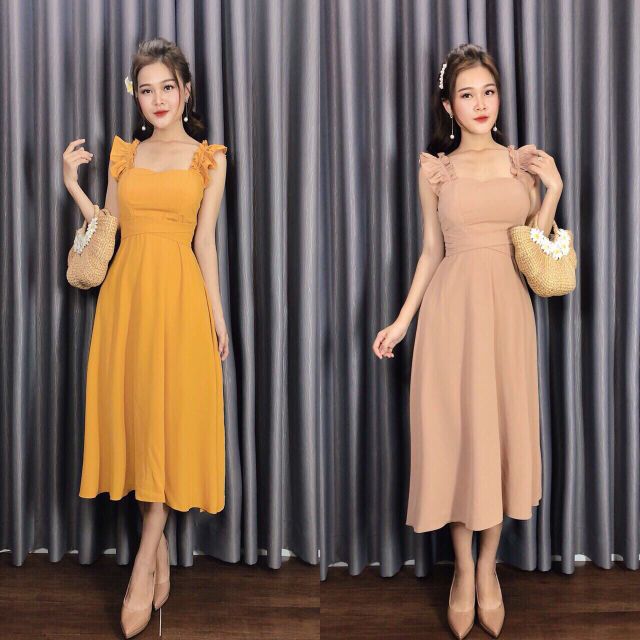 ĐẦM MAXI CÁCH TIÊN DÂY ĐAN CHÉO SAU