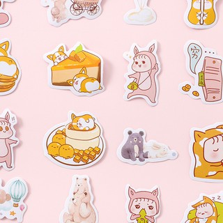 Set 45 hình dán sticker decal trang trí
