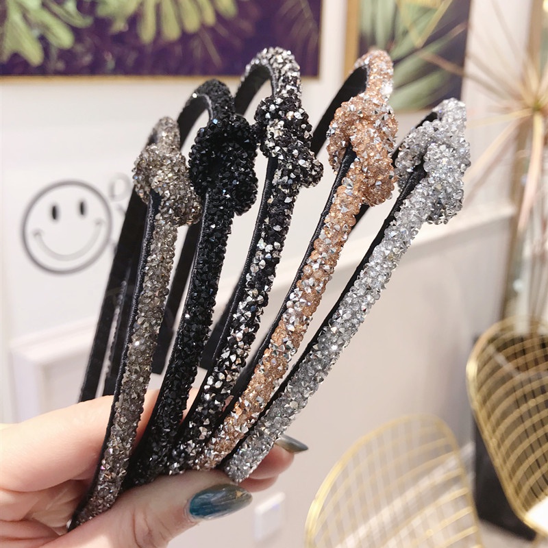 Băng Đô Cài Tóc Đính Đá Phong Cách Hàn Quốc Thời Trang Cho Nữ