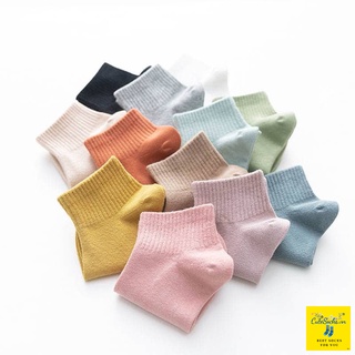 Tất cổ ngắn trơn co dãn 4 chiều
