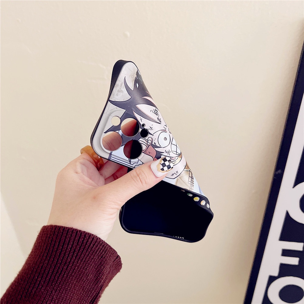 Cute Cartoon Anime MONKEY.D.LUFFY Casing compatible for iphone 13 11 12 Pro Max SE 2020 compatible for iphone7 8 6 6s 6plus 7Plus 8Plus Case Soft TPU Shockproof Protective Cover