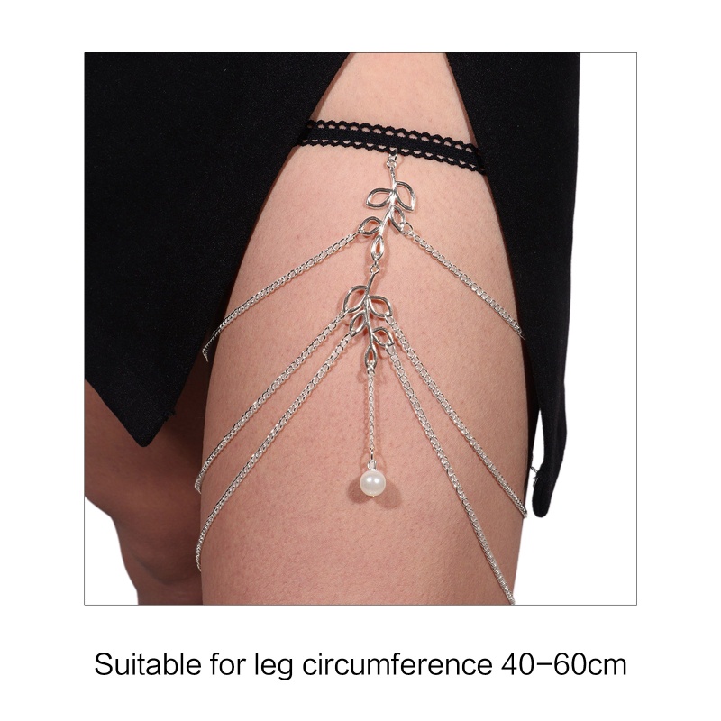 Youyo Chuỗi Vòng Chân Tua Rua Dài Đính Ngọc Trai Lủng Lẳng Màu Trơn Phong Cách