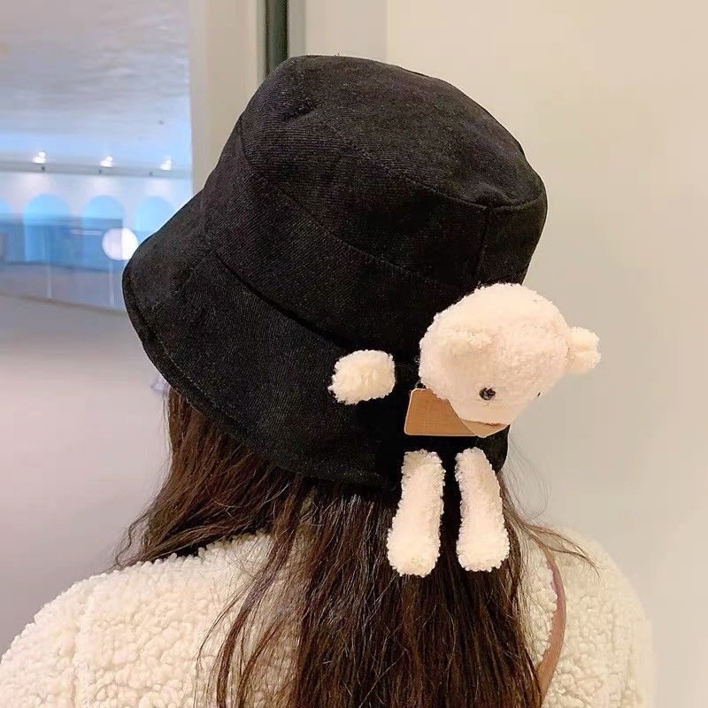 Nón Bucket Che Nắng Họa Tiết Gấu Hoạt Hình Dễ Thương Thời Trang 2022 Cho Nữ