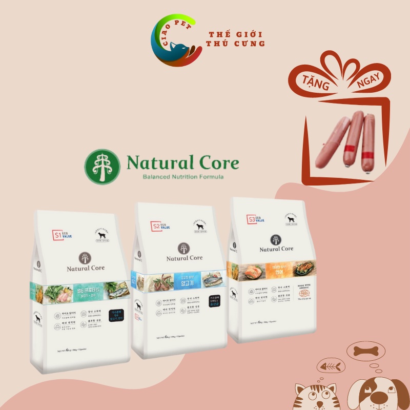 1kg-Thức ăn cho chó Natural Core s1-s2-s3