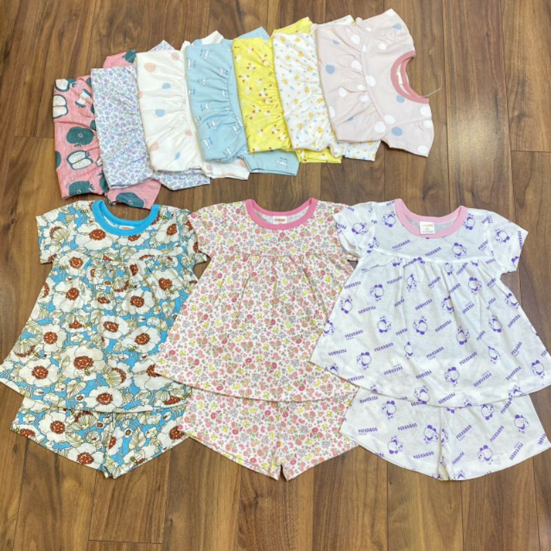 [8-20kg chọn mẫu ] Bộ đùi dáng váy bé gái cotton mỏng và cotton giấy xuất Nhật