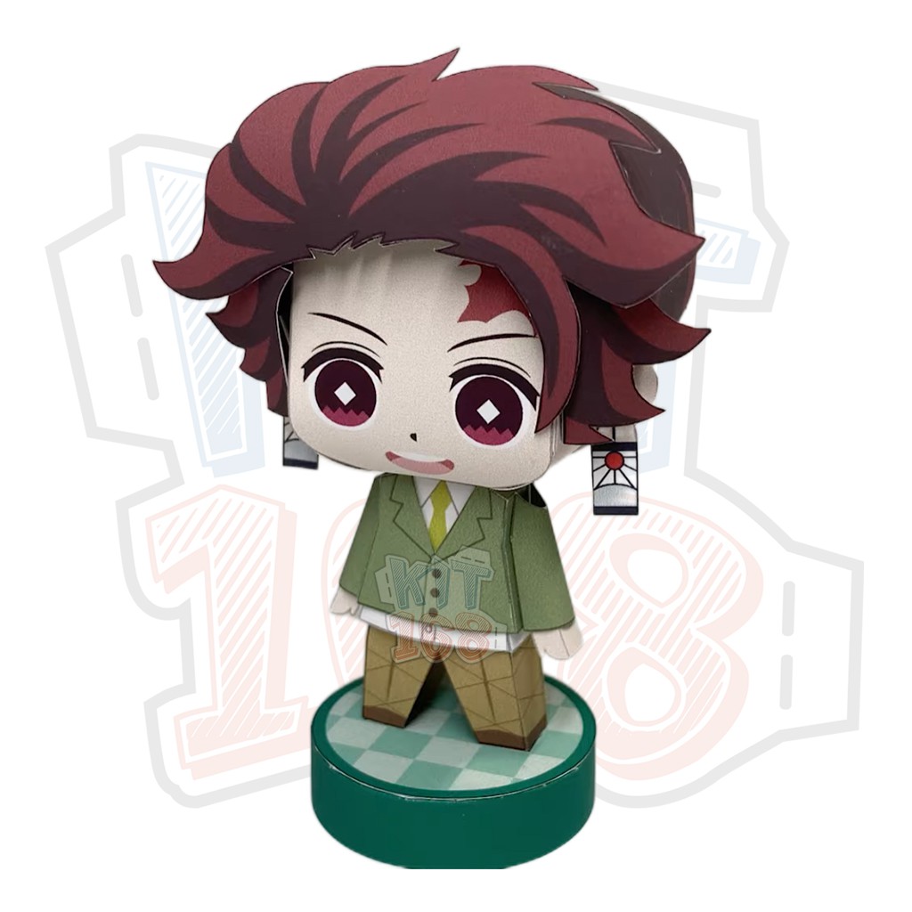 Mô hình giấy Anime Chibi Kamado Tanjiro ver 6 – Demon Slayer (Kimetsu No Yaiba)