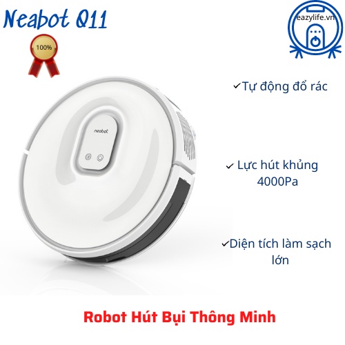 Robot hút bụi lau nhà Neabot  Nomo Q11 LDS 6.0, hút rác tự động – Robot hút bụi lau nhà cao cấp quốc tế sẵn sẵn