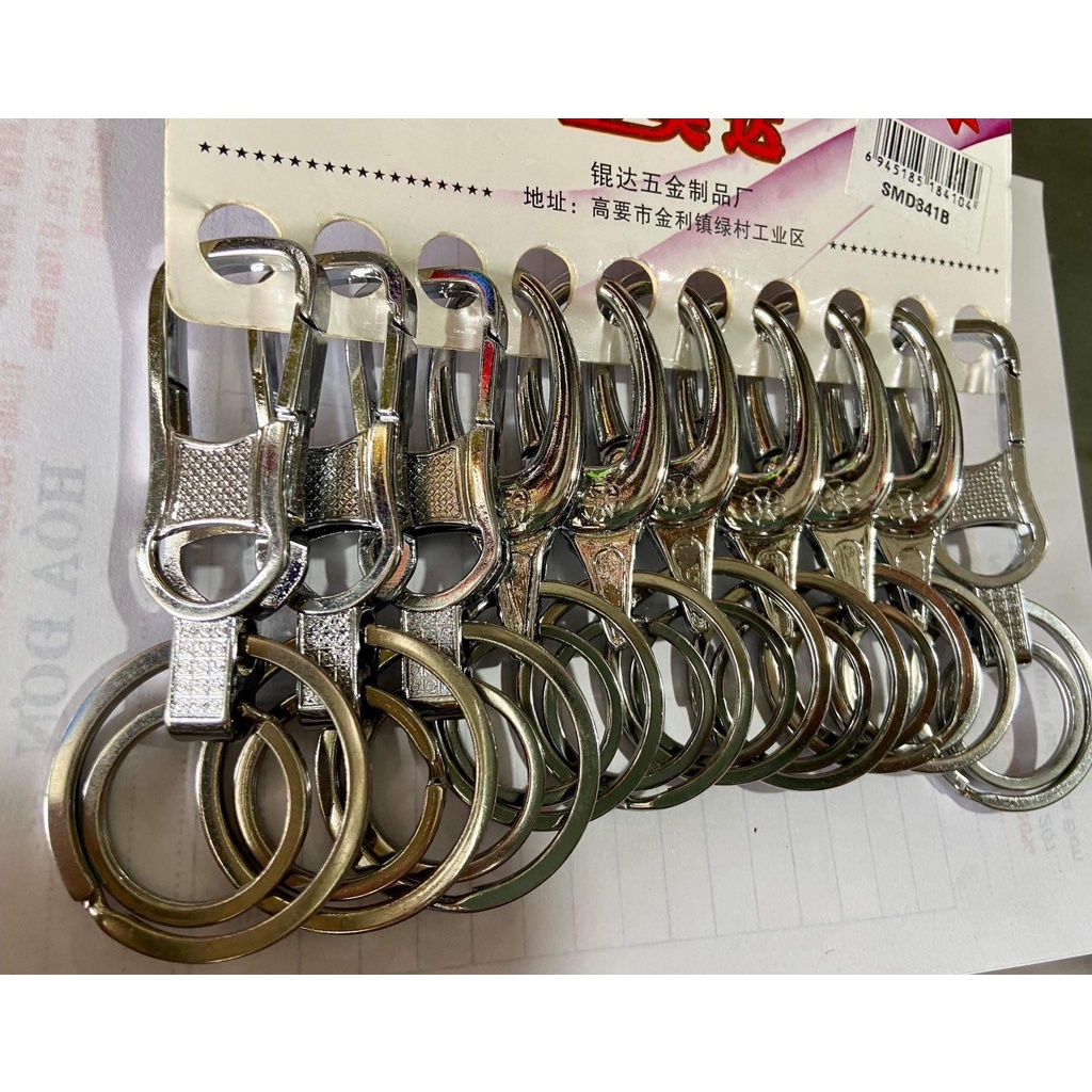 2 Cái Móc khóa xe máy, ô tô, cao cấp, móc chìa khóa, treo, inox 304