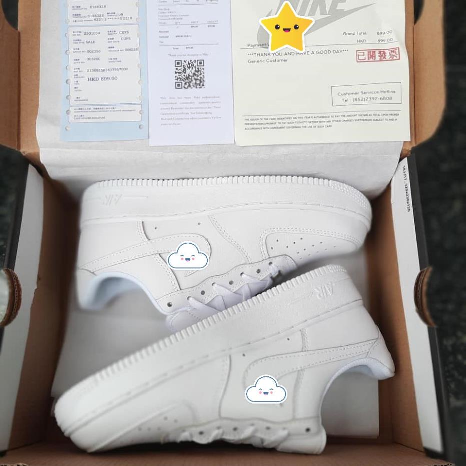 Giày thể thao air force 1 trắng, Giày sneaker AF1 trắng nam nữ siêu hot dễ phối đồ - Hàng sẵn tặng Full Box Bill