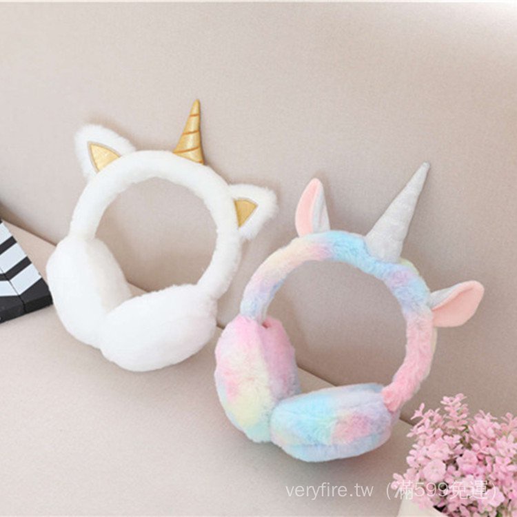 Chụp tai giữ ấm hình kỳ lân dễ thương cho người lớn và trẻ em