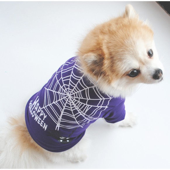 Quần áo thú cưng - Áo Halloween tím