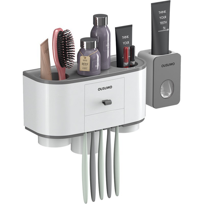 Oenen Bathroom Toothbrush Holder Nordic Style Storage Rack PP Environmental Protection Material 850g