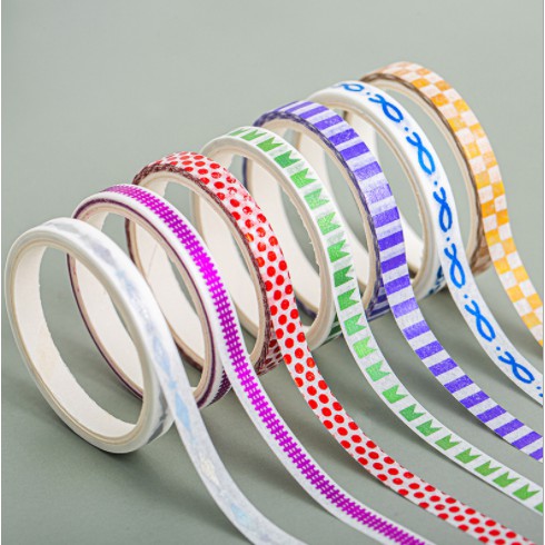 Combo 10 cuộn washi tape mini họa tiết xinh xắn