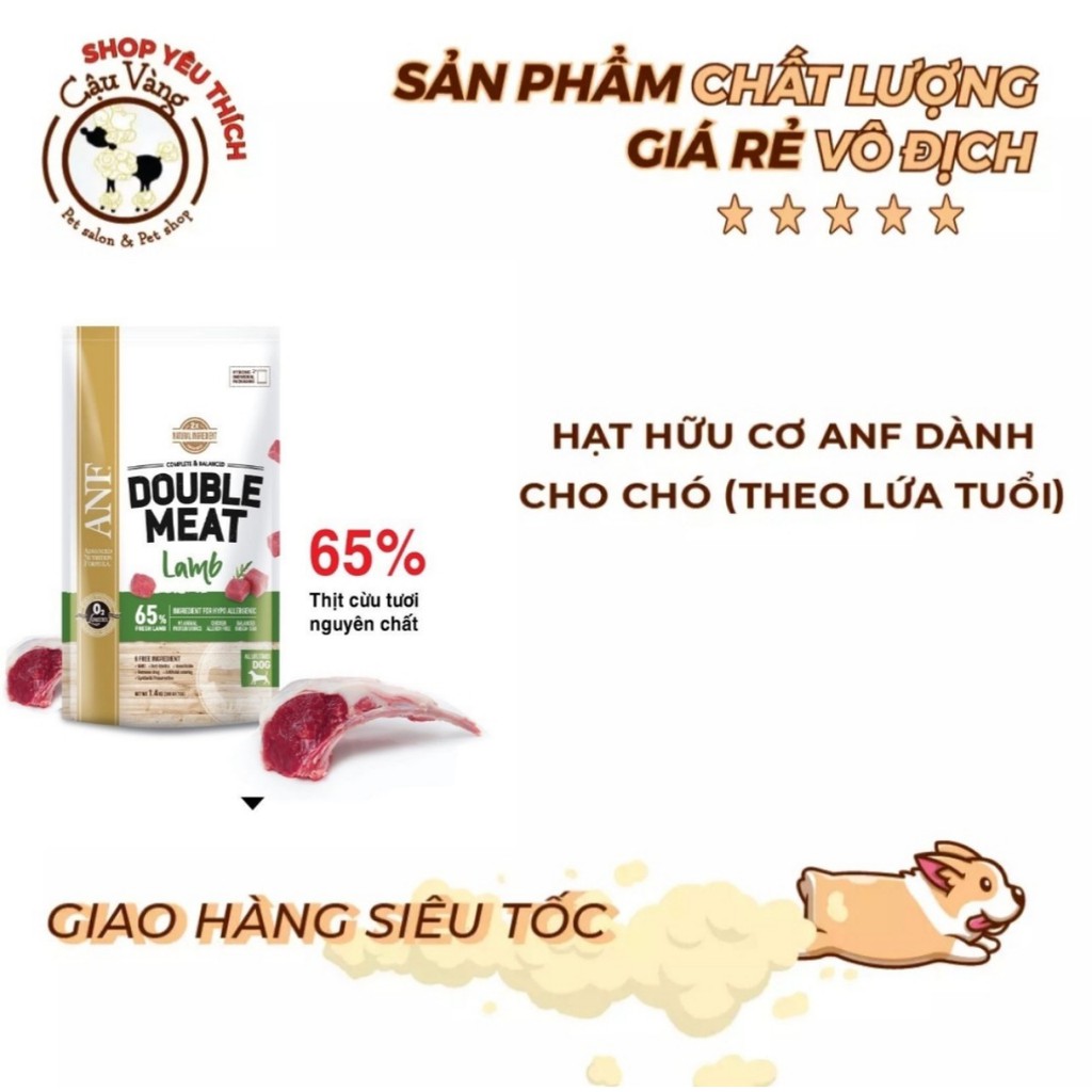 Thức ăn Chó ANF Double Meat 200g Gấp đôi thịt tươi hạt cao cấp Hàn Quốc