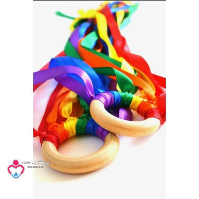 Vòng Gỗ Luyện Tay Montessori 0+