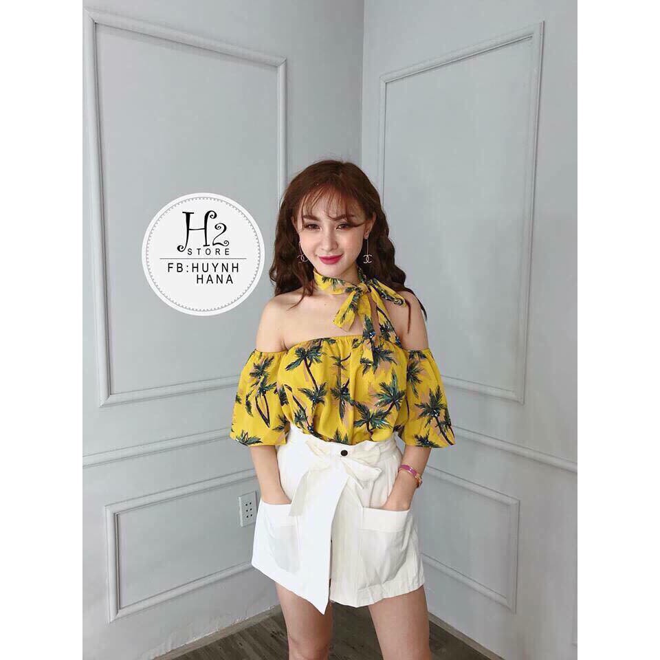 [ xả kho ] HS ÁO TRỄ VAI CÂY DỪA KÈM TURBAN HOT HIT