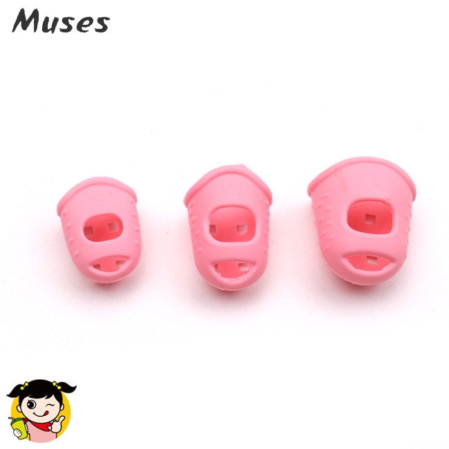 Set 5 nắp Silicone nhiều màu đeo bảo vệ đầu ngón tay tiện dụng chơi đàn ghi ta