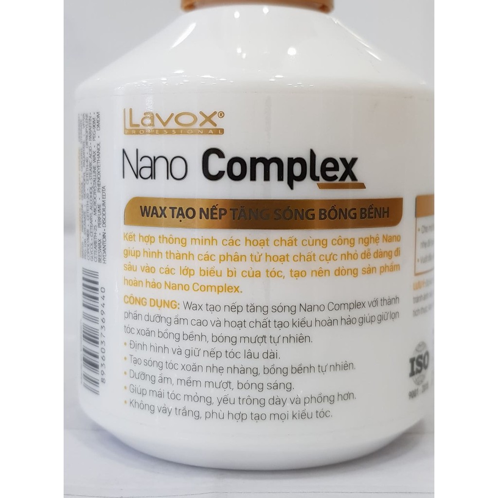 Wax tạo nếp bồng bềnh giành cho tóc uốn Lavox nano 200ml