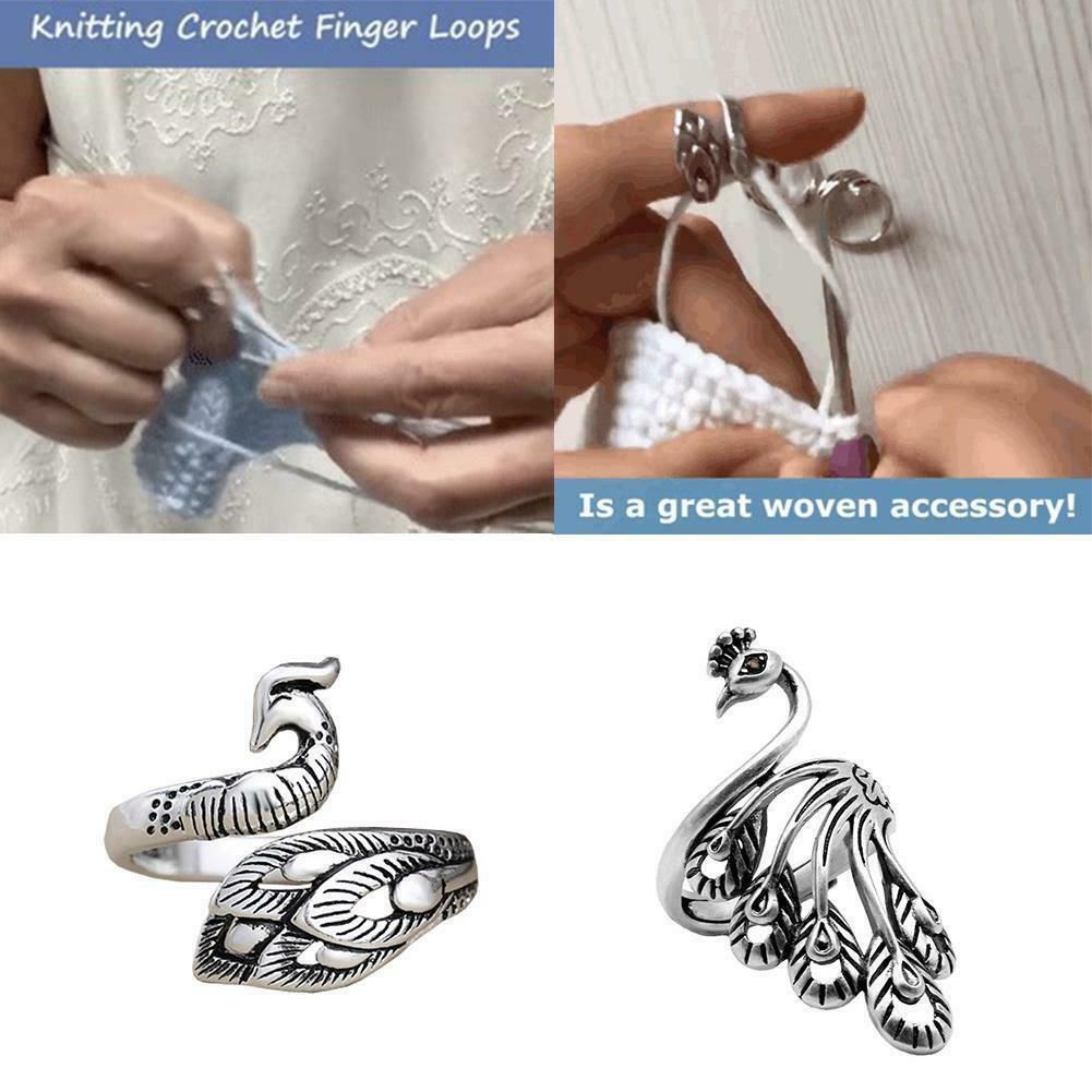 1 Vòng Đeo Ngón Tay Dệt Kim Bằng Thép Không Gỉ Có Thể Điều Chỉnh