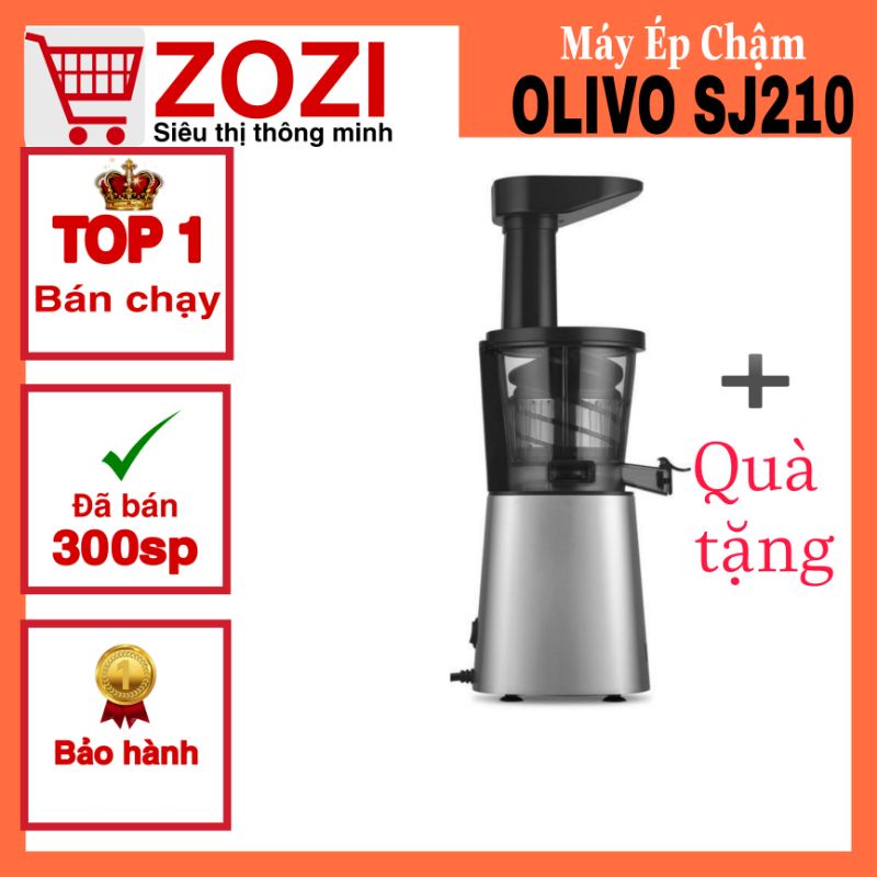 [CHÍNH HÃNG] Máy Ép Chậm Olivo SJ210 - Thương hiệu Mỹ - Ép Trái Cây, Rau Cải không lo kẹt Bã, Dễ Vệ Sinh